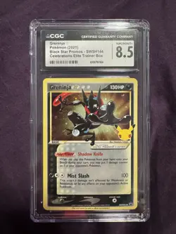 CGC 8.5 GRENINJA GOLD STAR SWSH144 CELEBRATIONS BLACK STAR PROMO ETB POKEMON - Image 1