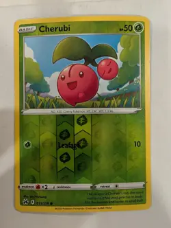 Cherubi 011/159 - Crown Zenith Reverse Pokemon Holo Foil Nice! - Image 1