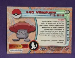 2000 Topps Chrome Pokemon Series 1 #45 Vileplume Near Mint Condition - Image 2