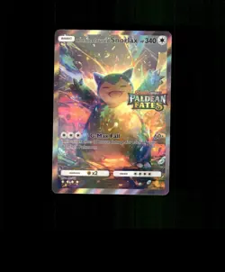 FAN-ART READ DESCRIPTION BELOW Glossy HOLO Snorlax Card Snorlax Pokemon Card p1 - Image 1