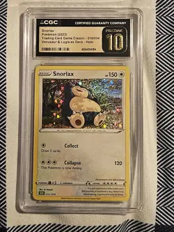 BLACK LABEL CGC 10 PRISTINE Snorlax 016/034 TCG Classic Venusaur Deck Pokemon - Image 1