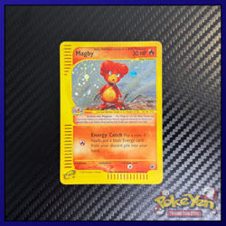 Magby 017/165 Holo Rare Pokemon Card Expedition Base Set Lightly Played LP - Image 3