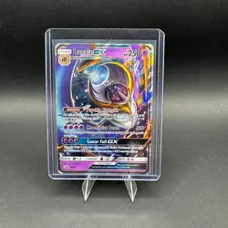 Lunala GX Pokemon Sun&Moon Promo SM 17 Full Art Holo DMG - Image 1