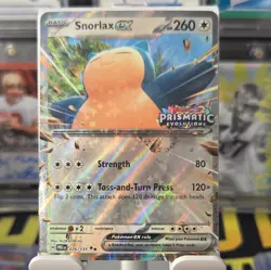 Snorlax ex 076/131 Prismatic Evolutions Stamp Special Collection Promo Pokemon - Image 1