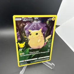 Pikachu - 005/025 - Pokemon Celebrations Sword & Shield Full Art Rare Card NM - Image 2