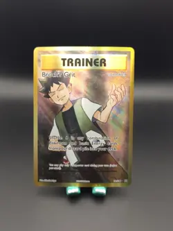 Pokemon TCG XY Evolutions Full Art Trainer Brock's Grit 107/108 - Image 1