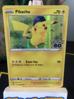 Lot Carte Pokemon Pikachu Holo 028/078 Et 027/078 EB10.5 Pokemon Go FR NEUF - Image 2