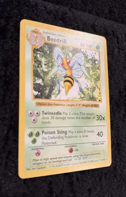 Beedrill 17/102 Shadowless - Base Set Pokemon TCG - NM - Image 2