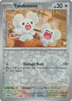 TANDEMAUS 153/182 PARADOX RIFT POKEMON (REVERSE HOLO, NM) - Image 1
