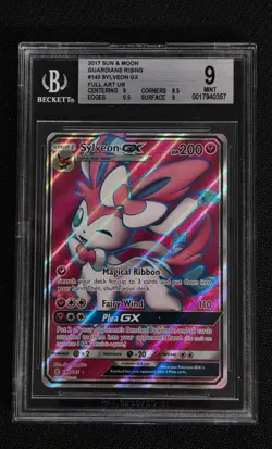 2017 POKEMON SUN & MOON GUARDIANS RISING #140 FA/SYLVEON GX GUARDIANS RISING - Image 1