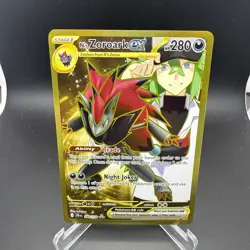 2025 Pokemon N’s Zoroark ex 189/159 Gold Hyper Rare Journey Together NM - Image 1