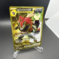 2025 Pokemon N’s Zoroark ex 189/159 Gold Hyper Rare Journey Together NM - Image 2