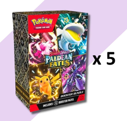 PLFEB $100 OFF 5x Paldean Fates Scarlet & Violet 4.5 Pokemon TCG Booster Bundle - Image 1
