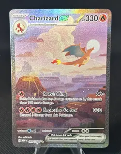 Pokemon TCG Charizard EX 199/165 Scarlet & Violet 151 Special Illustration Rare - Image 1