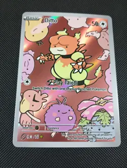 After Skool Hobby Ditto Magmar 59 Series 2 Holo Pokemon Fan Art Genetic Mystery - Image 1