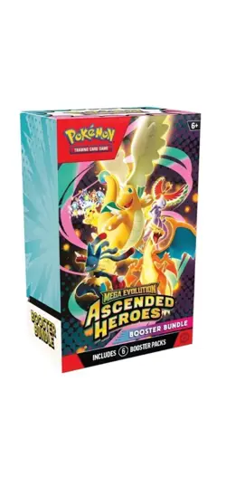 Pokemon TCG: Mega Evolution-Ascended Heroes Booster Bundle (6 Packs) Pre-sales - Image 1
