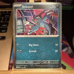 Sneasel 020 HOLOBLEED/SWIRL Phantasmal Flames Black Star Promo Pokemon TCG MINT - Image 1