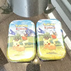Pokemon Mega Evolution Ascended Heroes Mini Tin Pikachu English New In-Hand x 2 - Image 1