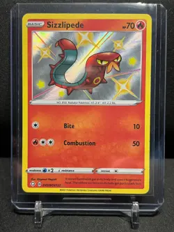 Sizzlipede SV018/SV122 Shiny Vault Holo Pokemon 2021 Shining Fates - NM - Image 1