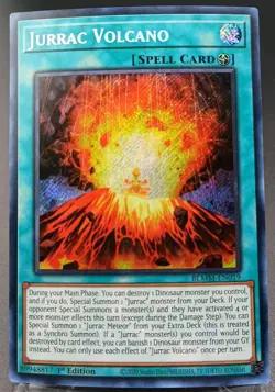 Jurrac Volcano BLMM-EN019 Battles of Legend Monster Mayhem 1st Edition Yu-Gi-Oh! - Image 1