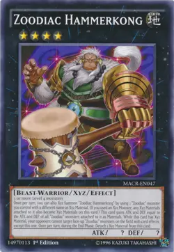 Zoodiac Hammerkong - MACR-EN047 - Common - 1st Edition - Lightly Played - Image 1