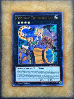 Yugioh Zoodiac Tigermortar MP17-EN207 Ultra Rare 1st Ed NM - Image 1