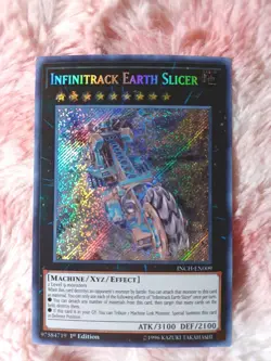 Yu-Gi-Oh! Infinitrack Earth Slicer INCH-EN009 1st Edition Secret Rare - Image 1