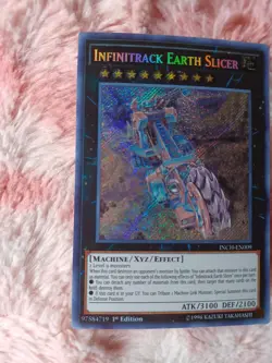 Yu-Gi-Oh! Infinitrack Earth Slicer INCH-EN009 1st Edition Secret Rare - Image 2