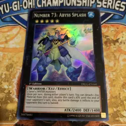 Yugioh Number 73 Abyss Splash 1st Edition DRLG-EN040 1st Edition NM - Image 1