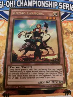 Yugioh Kozmo Farmgirl PGL3-EN024 1st Edition NM - Image 1