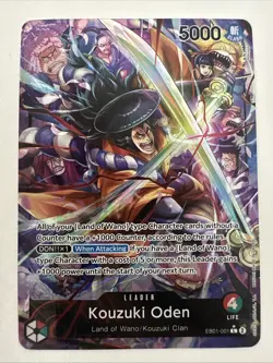 One Piece Card Game Kouzuki Oden #EB01-001 Alt Art English Version - TCCCX - Image 1