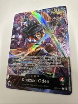 One Piece Card Game Kouzuki Oden #EB01-001 Alt Art English Version - TCCCX - Image 3