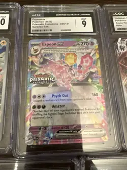 Pokemon CGC Graded Lot of 7 Slabs Cards Eevee & Evolutions Pristine, Umbreon - Image 3