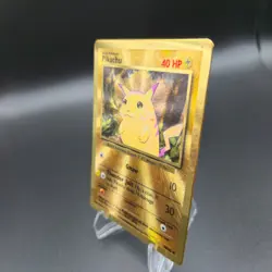 Pikachu Gold Metal Card 58/102 - Pokemon TCG Celebrations 25th Anniversary - NM - Image 2
