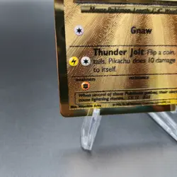 Pikachu Gold Metal Card 58/102 - Pokemon TCG Celebrations 25th Anniversary - NM - Image 5