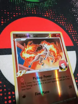 Rapidash 47/111 Rising Rivals Reverse Holo Pokemon TCG Card -R1 - Image 2