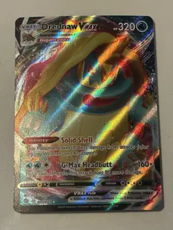 Pokemon TCG Drednaw VMAX Holo Ultra Rare Card Champions Path 015/073 - Image 1