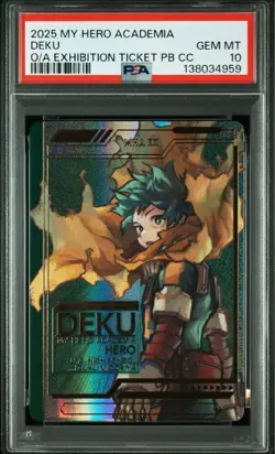 PSA 10 My Hero Academia Original Art Exhibition DEKU Japanese Collection Card - Image 1