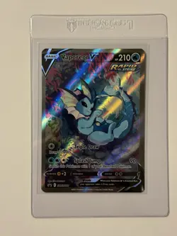 Pokemon TCG Vaporeon v SWSH181 Alternate Art Promo Card Near Mint Condition 🔥🔥 - Image 1