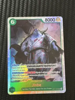 Jinbe OP11-03 SR A Fist Of Divine Speed One Piece Card NM English - Image 1