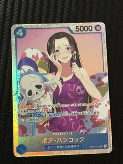 One Piece Card Game TCG Boa Hancock OP01-078 SR Holo Japanese - Image 1