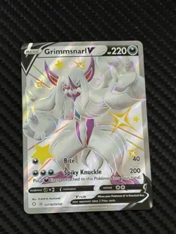 Grimmsnarl V SV116/SV122 Shining Fates Shiny Vault Shiny Holo Pokemon Card NM - Image 1