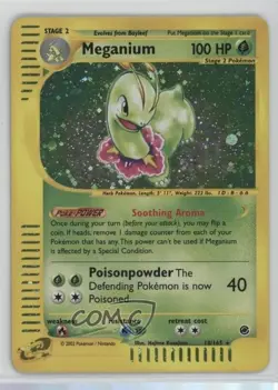 Meganium Holo Pokemon e-Card Series Expedition #18 2002 - Image 1