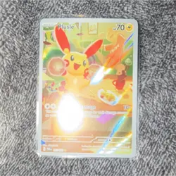 Pokemon Plusle SV04: Paradox Rift Holo 073/182 70HP Basic TCG Card - Image 1