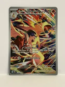 Pokemon TCG Destined Rivals Ethan's Typhlosion Illustration Rare Card 190/182 NM - Image 1