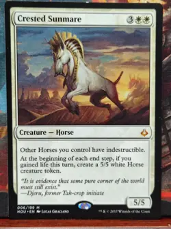MTG Crested Sunmare - Hour of Devastation LP/Reg English - Image 1