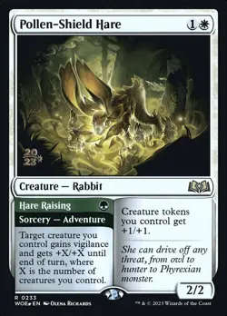 Pollen-Shield Hare // Hare Raising - Foil - Prerelease Promo NM, English MTG Wil - Image 1