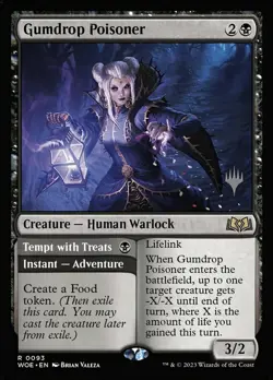 Gumdrop Poisoner // Tempt with Treats - Foil - Promo Pack NM, English MTG Wilds - Image 1