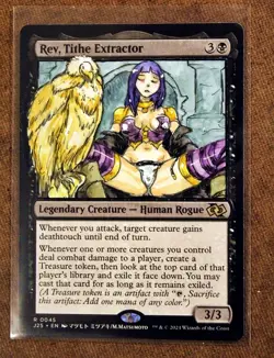 Rev, Tithe Extractor Altered Art Hand Painted MTG Magic the Gathering Anime - Image 1