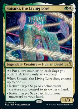 Satsuki, the Living Lore x1 1x FOIL Kamigawa: Neon Dynasty NM MTG - Image 1